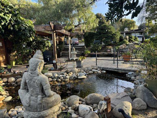 Outdoor area to enjoy continental breakfast