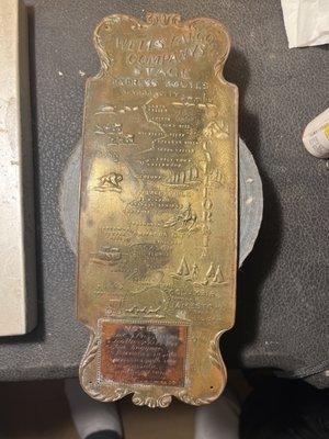 A map that the stagecoaches took