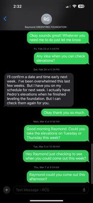 Greentree Foundation Leveling