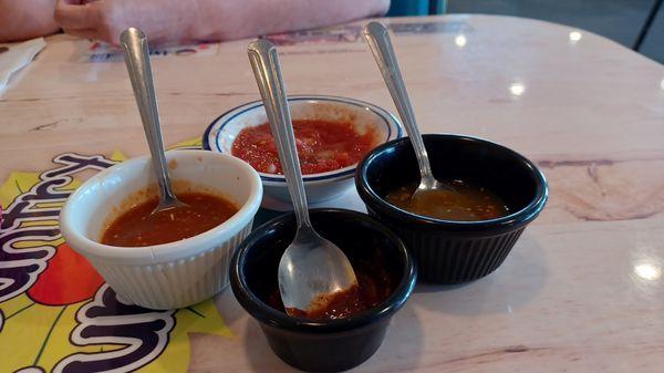 Different Hot Levels of Hot Sauses