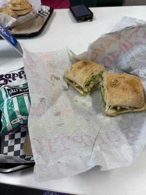 Chicken pesto panini
