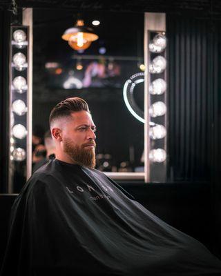 High skin fade and beard trim