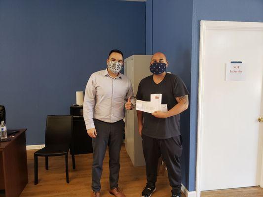 With the owner Hector Topete