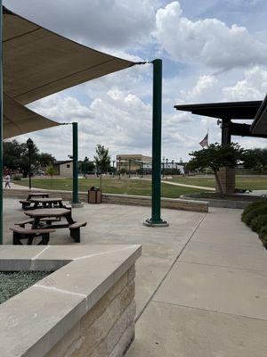Covered picnic table/lunch area