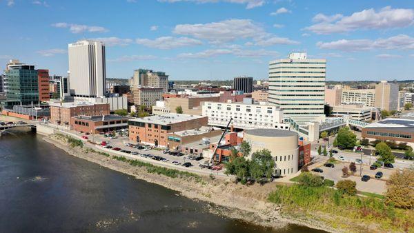 GLD Commercial located in downtown Cedar Rapids near the Cedar River
