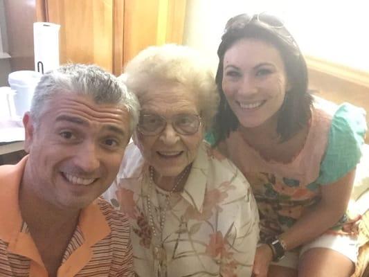 Visiting Momo Dottie.