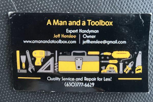 A Man and a Toolbox