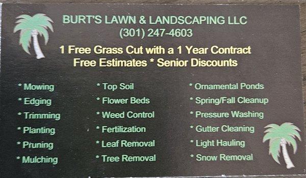 Burt's Lawn & Landscaping