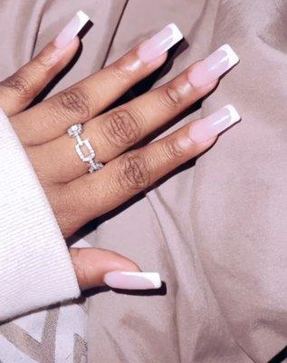 Acrylic gel French tip
