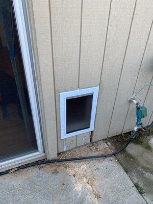 Large dog door installed by the fantastic Dan Taylor!