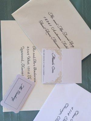 Calligraphy by Gloria examples. Beautiful and professional!