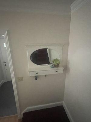 This wall had huge holes where water lines were replaced.