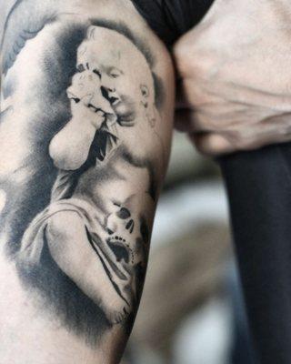 Work in progress.. picture taken a few weeks after first session