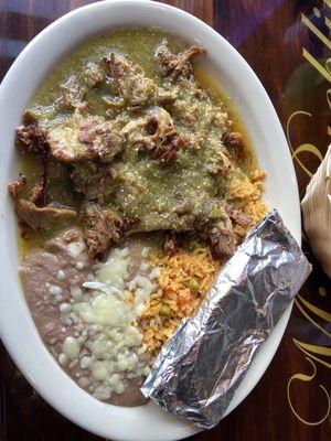 Chile Verde Lunch Special