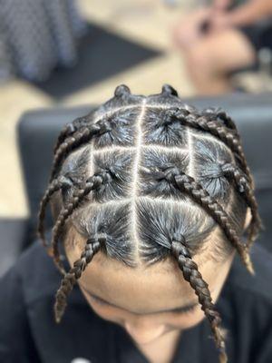 Basic box braids