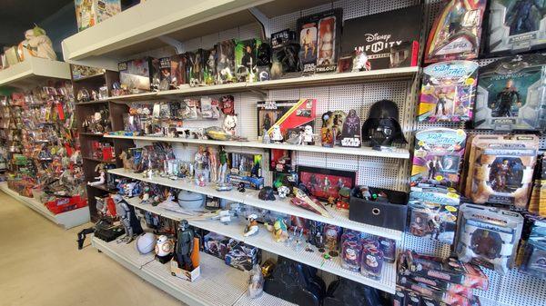 Fully stocked shelves