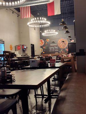 Inside of the restaurant