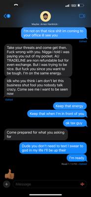 Since I would like to go to his office he takes that as a threat but doesn't answer the phone or communicate.