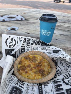 Breakfast pie and backwoods bootlegger latte
