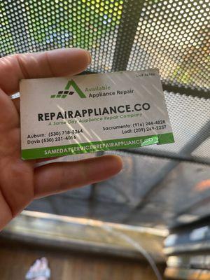 Available Appliance Repair