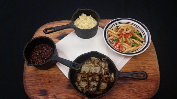 Tasting Sides: Skillet Potatoes, Baked Beans, Cowboy Mac & Cheese, Western Pasta Salad