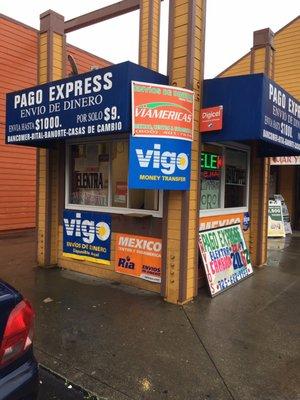 Envios de dinero y cambio de cheques 1%