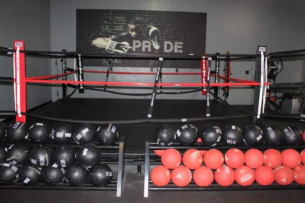There is NO hitting at Title Boxing, but the ring is used for personal training sessions with our excellent trainers.
