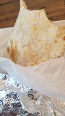 Carnitas burrito - tortilla grilled!