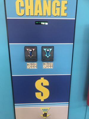 New changer, put twenty in get two $5 bills back and then $10 in quarters