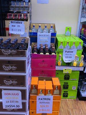 Don julio silver reposado and añejo