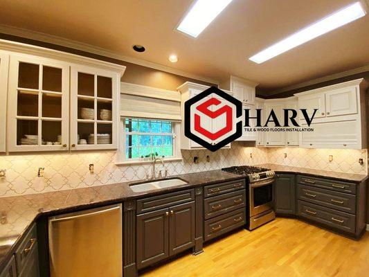 Harv Tile and Wood Floors installation