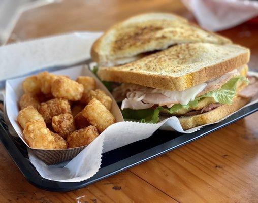 The Club & tator tots..