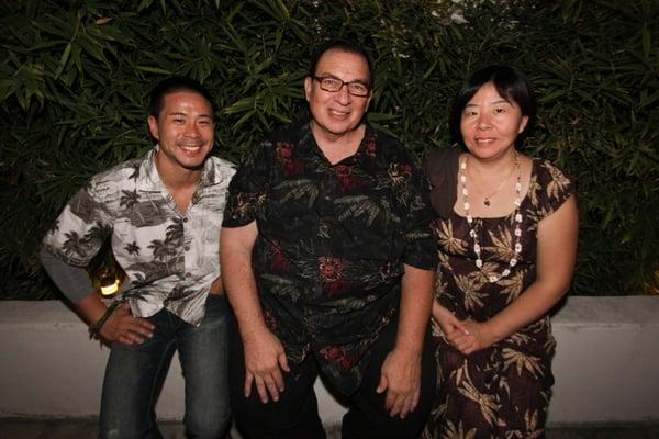 Clifton Teshima posing for a picture with artist and career coach, Ralph White