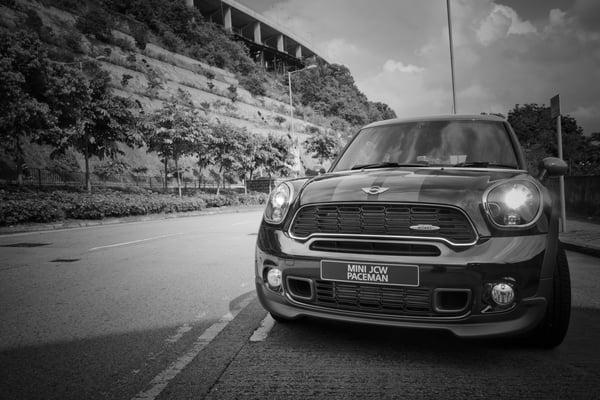 Mini Cooper repair shop in Van Nuys, California.