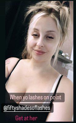 Lash extensions by Sarah @fiftyshadesoflashes