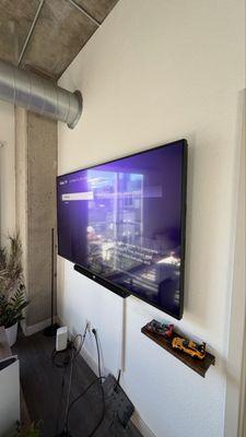 installing a TV on the wall