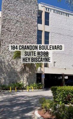 Key executive building suite 300 ; parking 1st and 2 nd floor , elevator entrance at parking