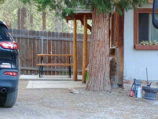 Every other site had picnic tables and there was no accommodations for people who were actually cooking and eating on the property