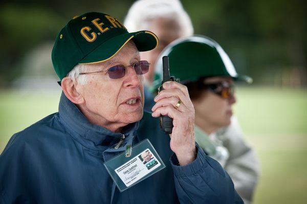 Communications are taught through the use of handheld radios.