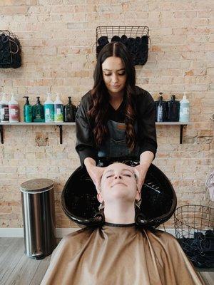 Best part about getting your hair done.....the wash!! If only when we washed our own hair it felt just as relaxing right?