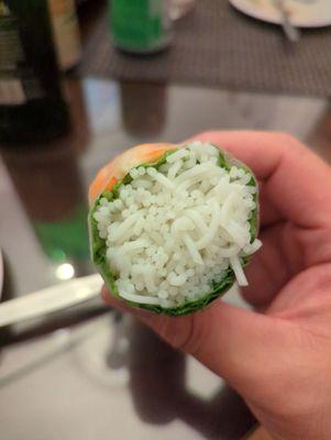 TLDR, Pho is good, spring rolls awful.