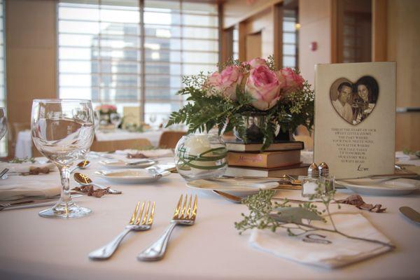 Wedding decor in The Slover Community Engagement Room