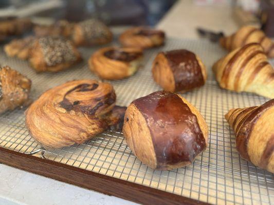 Pastry and croissant