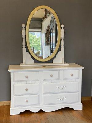Dresser with mirror