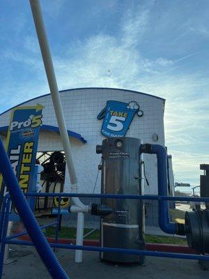 Drive through car wash