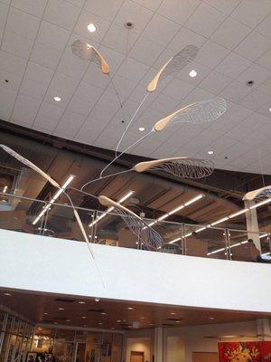Like a giant mobile hanging from the ceiling!