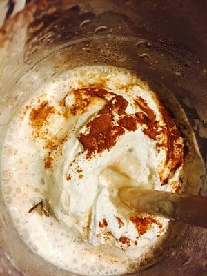 Our Horchata Blend was very delicious till we opened it to get the Whip Creme & we found a Fly