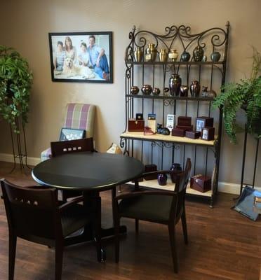 The quiet area at Valley Pet Loss Center
