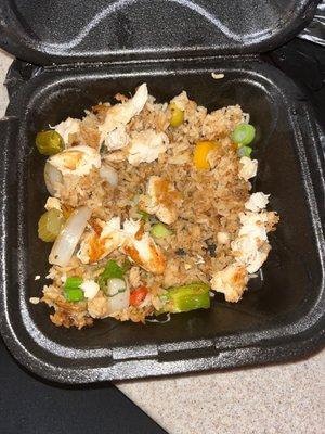 The Cajun fried rice