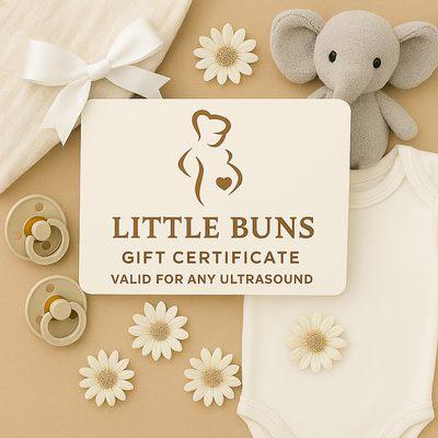 We offer gift certificates! perfect baby shower gift idea. valid towards any ultrasound package.